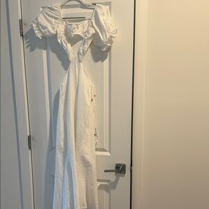 Elegant White Off-Shoulder Dress